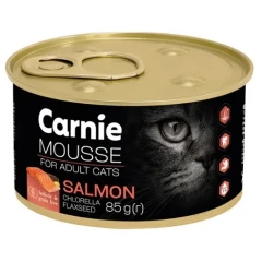 Υγρή Τροφή Γάτας Carnie Grain Free Adult Μους Σολομός & Λιναρόσπορος 85gr