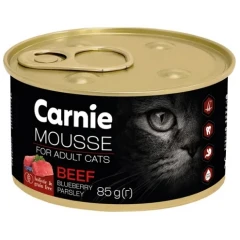 Υγρή Τροφή Γάτας Carnie Grain Free Adult Μους Βοδινό & Blueberry 85gr