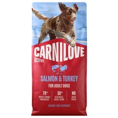 Ξηρά Τροφή Σκύλου Carnilove Active Adult Salmon & Turkey 12kg