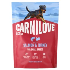 Ξηρά Τροφή Σκύλου Carnilove Active Adult Small Breed Salmon & Turkey 1,5kg