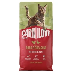 Ξηρά Τροφή Carnilove Active Cat Adult Sterilised Duck & Pheasant 2kg Ξηρά Τροφή Carnilove Active Cat Adult Sterilised Duck & Pheasant 2kg