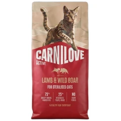Ξηρά Τροφή Carnilove Active Cat Adult Sterilised Lamb & Wild Boar 2kg Ξηρά Τροφή Carnilove Active Cat Adult Sterilised Lamb & Wild Boar 2kg
