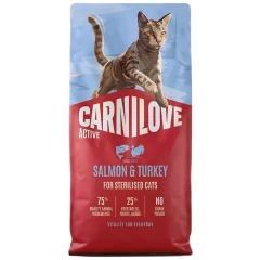 Ξηρά Τροφή Carnilove Active Cat Adult Sterilised Salmon & Turkey 2kg Ξηρά Τροφή Carnilove Active Cat Adult Sterilised Salmon & Turkey 2kg