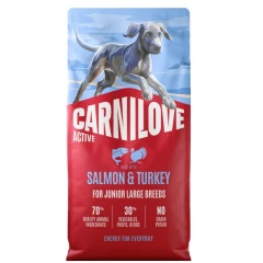 Ξηρά Τροφή Σκύλου Carnilove Active Junior Large Breed Salmon & Turkey 12kg