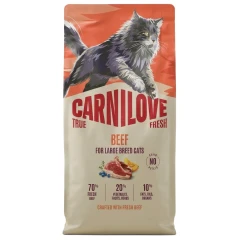 Ξηρά Τροφή Carnilove True Fresh Cat Adult Large Sterilised Beef 400gr