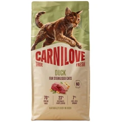 Ξηρά Τροφή Carnilove True Fresh Adult Sterilised Duck 6kg