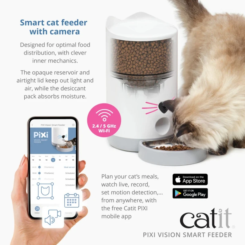 Αυτόματη Ηλεκτρονική Ταΐστρα Γάτας Catit Pixi Smart Feeder Vision 2.9lt Σκύλοι Αυτόματη Ηλεκτρονική Ταΐστρα Γάτας Catit Pixi Smart Feeder Vision 2.9lt Σκύλοι