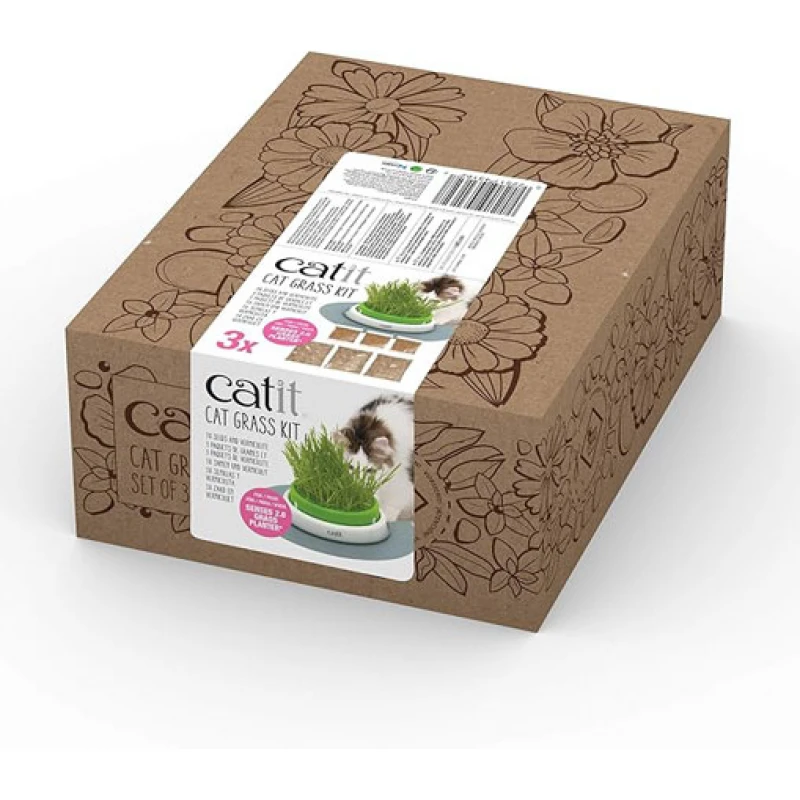 Catit Cat Grass Kit Set of 3 Σπόροι για Γρασίδι Γάτας Γάτες
