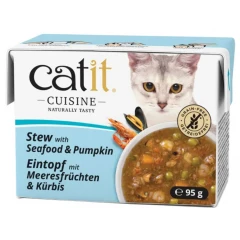 Υγρή Τροφή Γάτας Catit Cuisine Stew with Seafood and Pumpkin 95gr Υγρή Τροφή Γάτας Catit Cuisine Stew with Seafood and Pumpkin 95gr