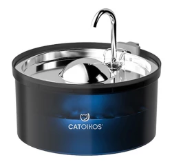 Αυτόματη Ποτίστρα Σιντριβάνι με Αισθητήρα Στάθμης Νερού Catoikos από Ανοξείδωτο Ατσάλι 3L Μαύρο Αυτόματη Ποτίστρα Σιντριβάνι με Αισθητήρα Στάθμης Νερού Catoikos από Ανοξείδωτο Ατσάλι 3L Μαύρο
