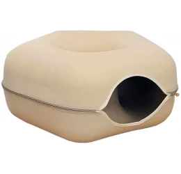 Φωλιά - Παιχνίδι Γάτας Catoikos Square Tunel Pet Bed 60x28cm Μπεζ Φωλιά - Παιχνίδι Γάτας Catoikos Square Tunel Pet Bed 60x28cm Μπεζ