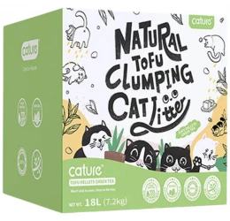 Άμμος - Πέλλετ Γάτας Cature Tofu Clumping Green Tea Scent 18L 7,2kg Άμμος - Πέλλετ Γάτας Cature Tofu Clumping Green Tea Scent 18L 7,2kg