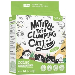 Άμμος - Πέλλετ Γάτας Cature Tofu Clumping Green Tea Scent 6L 2,4kg Άμμος - Πέλλετ Γάτας Cature Tofu Clumping Green Tea Scent 6L 2,4kg