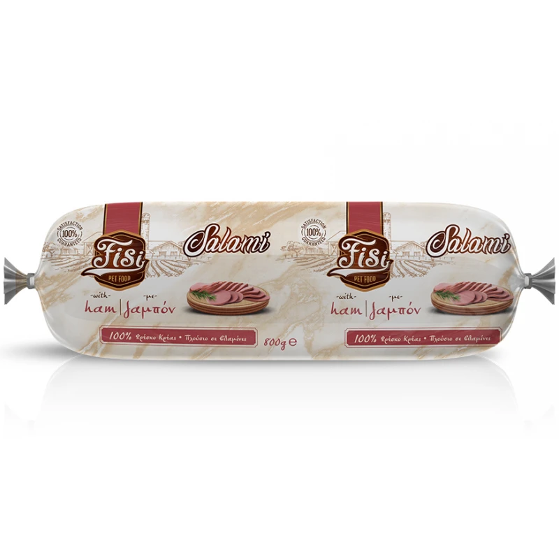 Fisi Σαλάμι για Ενήλικους Σκύλους με Χοιρινό 800gr Σκύλοι Fisi Σαλάμι για Ενήλικους Σκύλους με Χοιρινό 800gr Σκύλοι