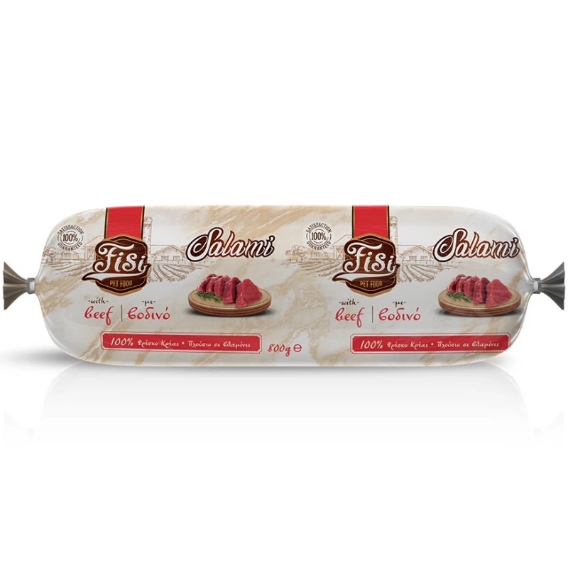 Fisi Σαλάμι για Ενήλικους Σκύλους με Βοδινό 800gr Σκύλοι Fisi Σαλάμι για Ενήλικους Σκύλους με Βοδινό 800gr Σκύλοι