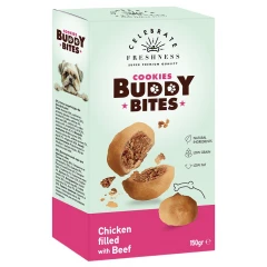 Λιχουδιές Celebrate Cookies Buddy Bites Chicken Filled With Beef 150gr