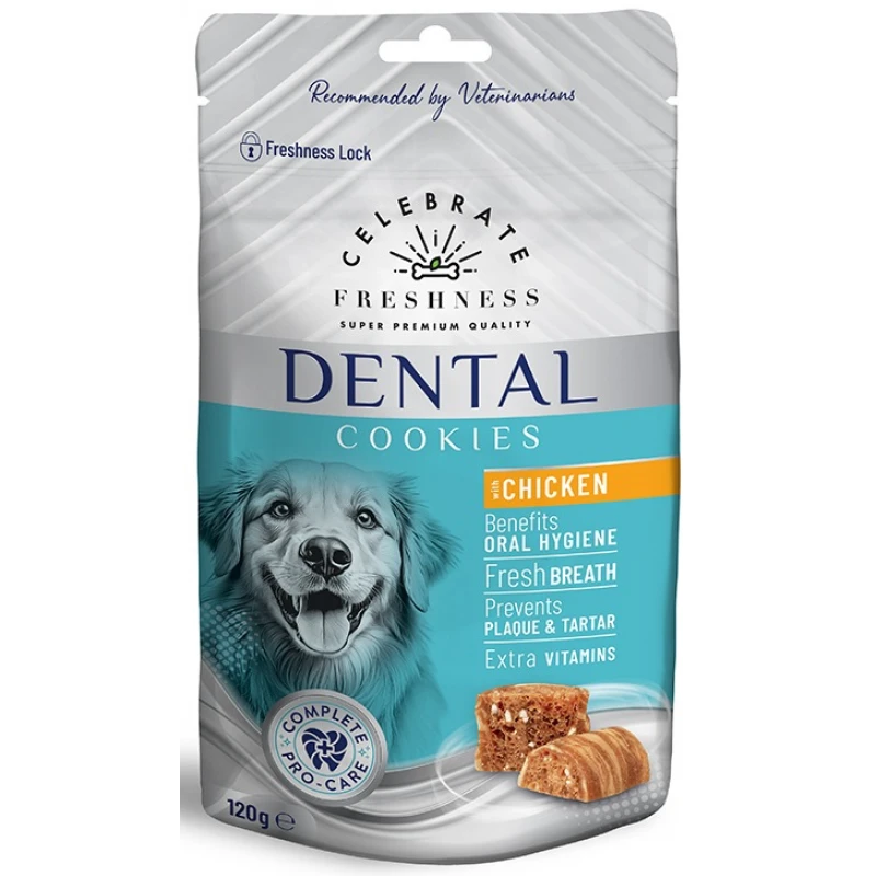 Λιχουδιές Celebrate Freshness Dental Cookies Chicken 120gr Σκύλοι