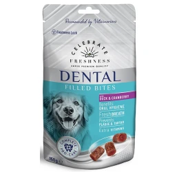 Λιχουδιές Celebrate Freshness Dental Filled Bites Duck & Cranberry 150gr Λιχουδιές Celebrate Freshness Dental Filled Bites Duck & Cranberry 150gr