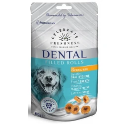 Λιχουδιές Celebrate Freshness Dental Filled Rolls Chicken & Duck 100gr Λιχουδιές Celebrate Freshness Dental Filled Rolls Chicken & Duck 100gr
