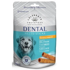 Λιχουδιές Celebrate Freshness Dental Filled Sticks Chicken & Cranberry 150gr