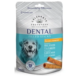 Λιχουδιές Celebrate Freshness Dental Filled Sticks Chicken & Cranberry 150gr
