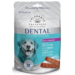 Λιχουδιές Celebrate Freshness Dental Filled Sticks Duck & Cranberry 150gr