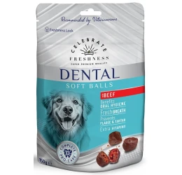Λιχουδιές Celebrate Freshness Dental Soft Balls Beef 150gr