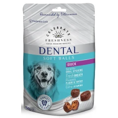 Λιχουδιές Celebrate Freshness Dental Soft Balls Duck 150gr
