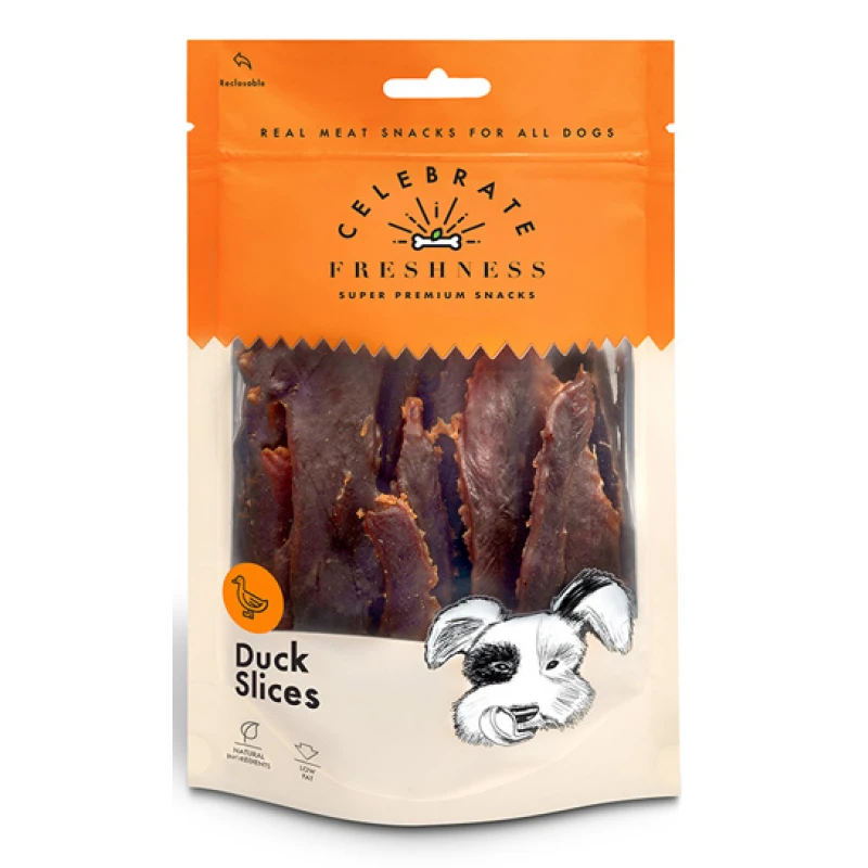 Λιχουδιές Celebrate Freshness Duck Slices 100gr με Πάπια Σκύλοι Λιχουδιές Celebrate Freshness Duck Slices 100gr με Πάπια Σκύλοι
