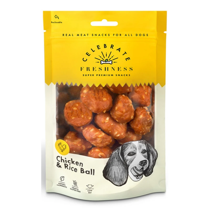 Λιχουδιές Celebrate Freshness Grain Free Balls 100gr με Κοτόπουλο και Ρύζι Σκύλοι Λιχουδιές Celebrate Freshness Grain Free Balls 100gr με Κοτόπουλο και Ρύζι Σκύλοι