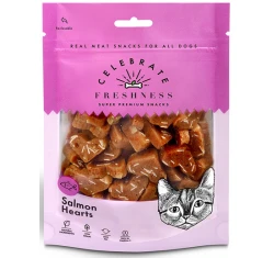 Λιχουδιές Γάτας Celebrate Freshness Heart Bites 50gr με Σολομό