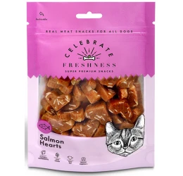 Λιχουδιές Γάτας Celebrate Freshness Heart Bites 50gr με Σολομό