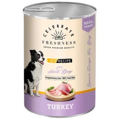 Υγρή Τροφή Σκύλου Celebrate Freshness Adult Γαλοπούλα σε Ζελέ 400gr