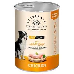 Υγρή Τροφή Σκύλου Celebrate Freshness Adult Κοτόπουλο σε Ζελέ 400gr
