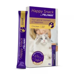 Feliway Λιχουδιά Γάτας Happy Snack Chicken 90gr (6x15gr)