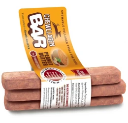 Λιχουδιά Σκύλου Chewllagen Bar με Κολλαγόνο S 12x2cm Φυστικοβούτυρο 3τμχ