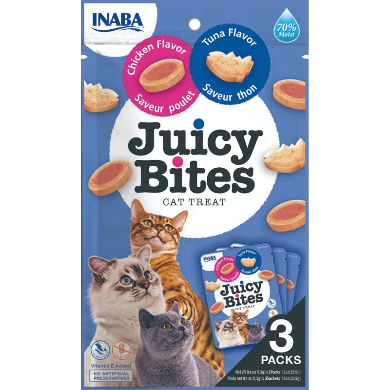 Λιχουδιά Churu Cat Juicy Bites Tuna and Chicken 34gr ΛΙΧΟΥΔΙΕΣ ΓΑΤΑΣ