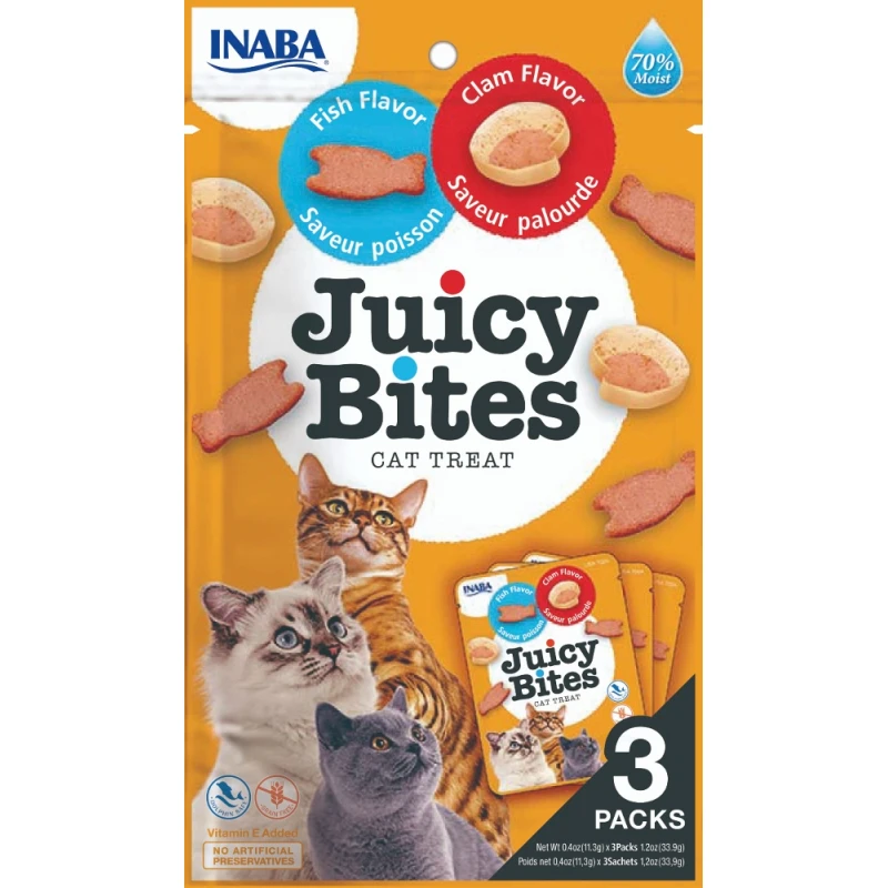 Λιχουδιά Churu Cat Juicy Bites Fish and clam 34gr ΛΙΧΟΥΔΙΕΣ ΓΑΤΑΣ