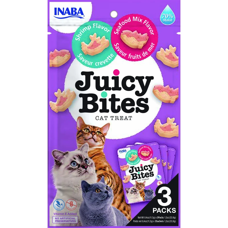 Λιχουδιά Churu Cat Juicy Bites Shrimp and Seafood Mix 34gr ΛΙΧΟΥΔΙΕΣ ΓΑΤΑΣ