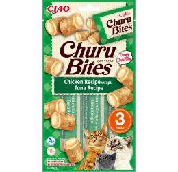 Λιχουδιά Churu Cat Bites Chicken and Tuna 3 x 10gr Λιχουδιά Churu Cat Bites Chicken and Tuna 3 x 10gr
