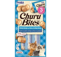 Λιχουδιά Churu Cat Bites Chicken Tuna and scallop 3 x 10gr Λιχουδιά Churu Cat Bites Chicken Tuna and scallop 3 x 10gr
