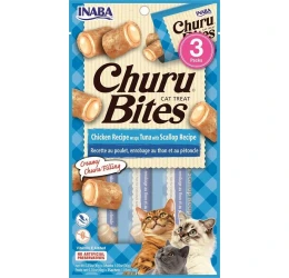 Λιχουδιά Churu Cat Bites Chicken Tuna and scallop 3 x 10gr Λιχουδιά Churu Cat Bites Chicken Tuna and scallop 3 x 10gr