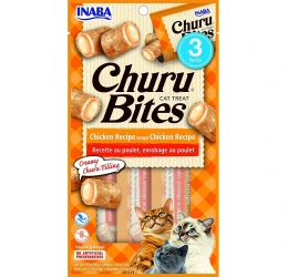 Λιχουδιά Churu Cat Bites Chicken 3 x 10gr Λιχουδιά Churu Cat Bites Chicken 3 x 10gr