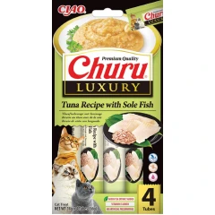 Λιχουδιά Churu Cat Luxury Tuna with Sole Fish 56gr (4x14gr)