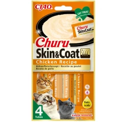 Λιχουδιά Churu Cat Skin & Coat Chicken (4x14gr) 56gr Λιχουδιά Churu Cat Skin & Coat Chicken (4x14gr) 56gr