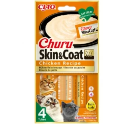 Λιχουδιά Churu Cat Skin & Coat Chicken (4x14gr) 56gr Λιχουδιά Churu Cat Skin & Coat Chicken (4x14gr) 56gr