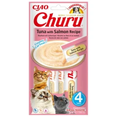 Λιχουδιά Churu Cat Tuna and Salmon 4 x 14gr Λιχουδιά Churu Cat Tuna and Salmon 4 x 14gr