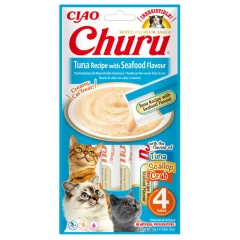 Λιχουδιά Churu Cat Tuna with Scallop 4 x 14gr