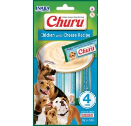 Λιχουδιά Churu Dog Chicken with Cheese 56gr (4x14gr)