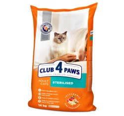 Ξηρή Τροφή Γάτας Club 4 Paws Premium Sterilized με Κοτόπουλο 14kg Ξηρή Τροφή Γάτας Club 4 Paws Premium Sterilized με Κοτόπουλο 14kg